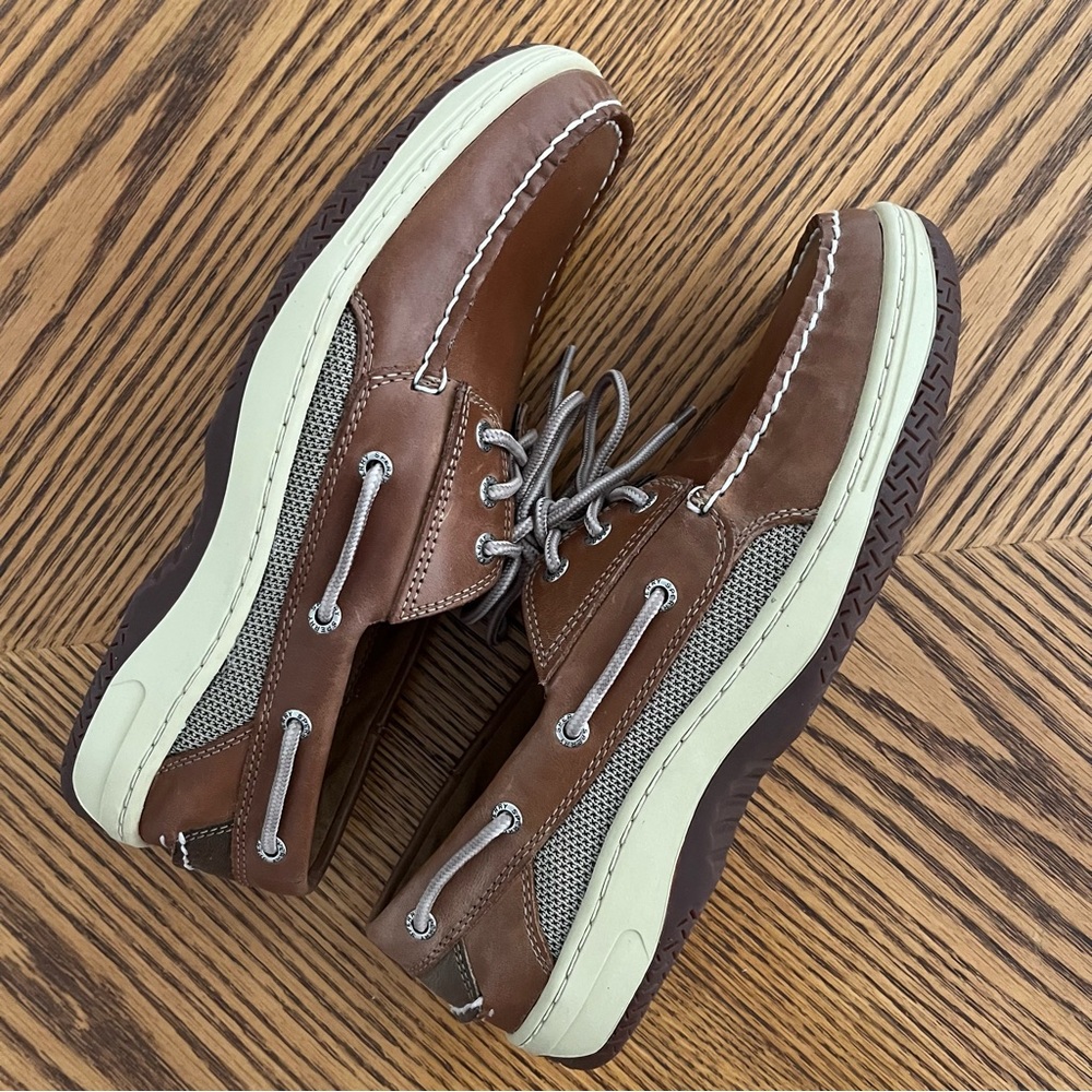 NEW SPERRY Billfish Boat Shoes - Dark Tan - Picture 5 of 13